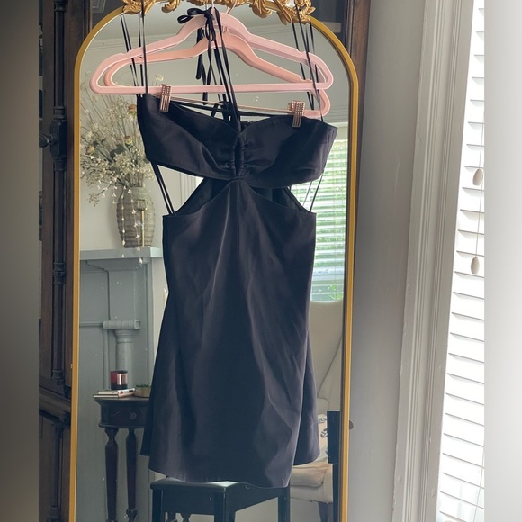 NWT Maje Black Bandeau Mini dress with cut-outs Size M - Picture 5 of 16